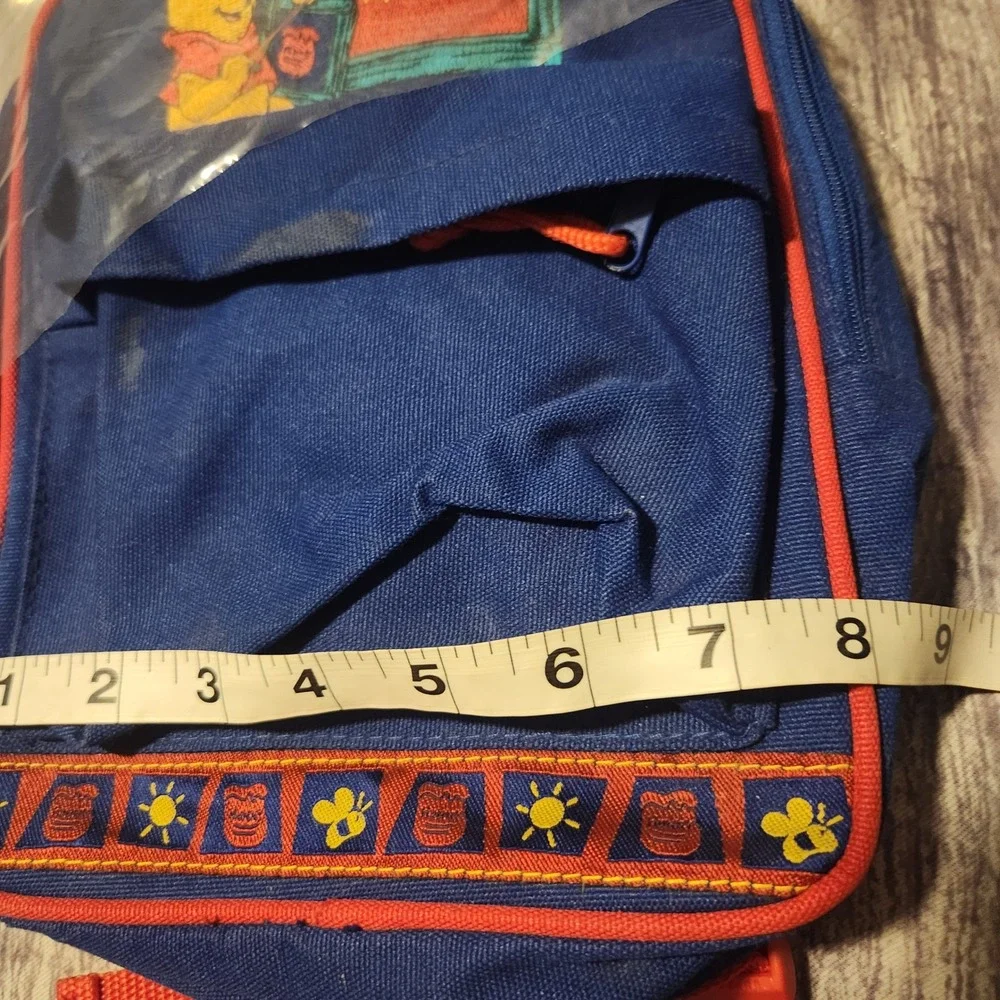 Vintage Disney Winnie the Pooh Mini‎ Backpack Kid School Bag Blue Red
